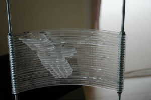 Model of a section of a glass sculpture