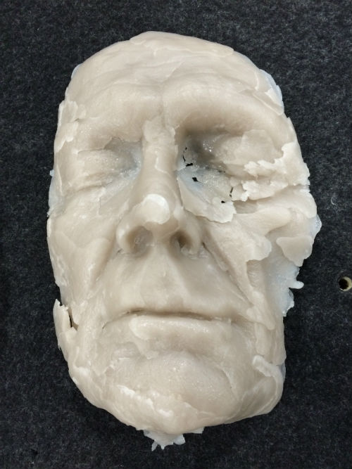 Convex wax mask of Peter Heywood