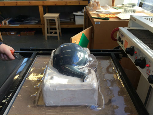 Vacuum forming plastic mould for chocolate teapot