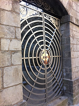 Devonport Column Gate made from laser cut stainless steel