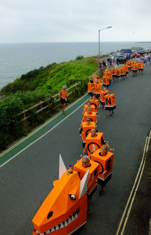 Dragon at Looe Carnival