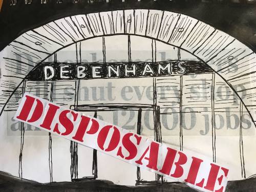 Picture of Debenham's demise