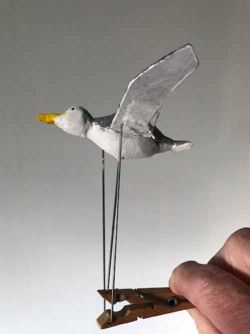 Seagull Clothes Peg Automaton