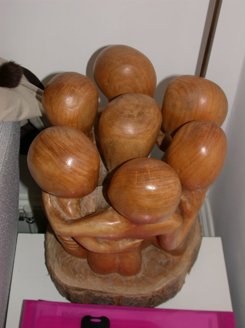 Carving in chestnut by Peter Heywood