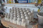 38 slip cast figures for Peter Heywood's 