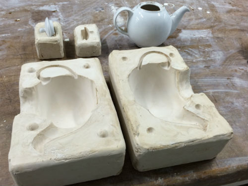 Plaster moud for teapot