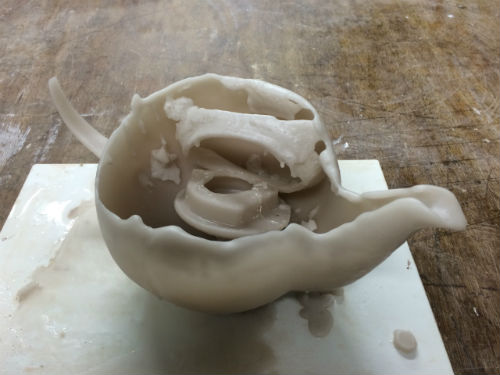 Melted wax teapot