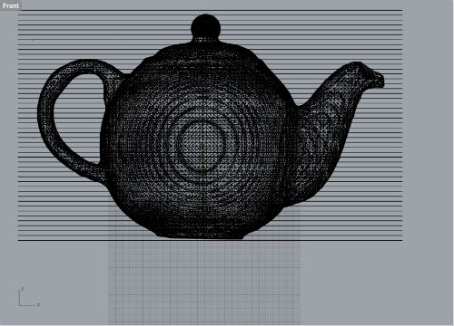 3D scan of teapot