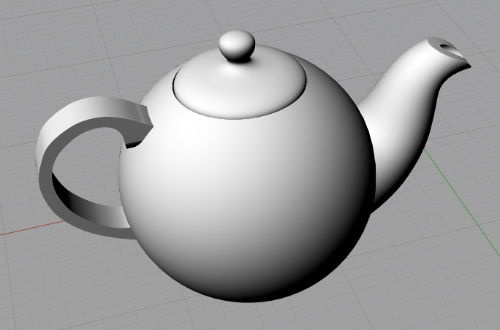 3D CAD model of teapot