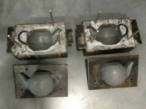 Teapot mould for hydraulic press