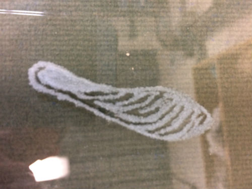 Engraving glass test
